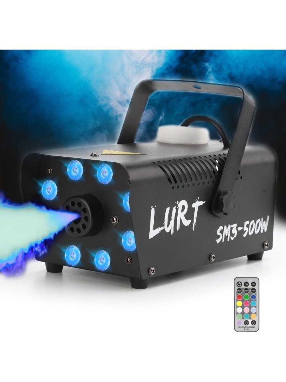 Portable LED Fog Machine for Halloween, Parties & Stage - Indoor/Outdoor Use